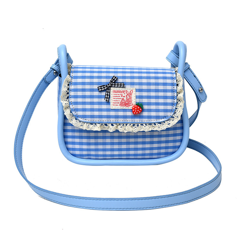 Free shipping designer 2025 New Korean Style Sweet Plaid Small Square Bag for Women Fashion Niche Design Versatile Cute Shoulder Bag Crossbody Bag