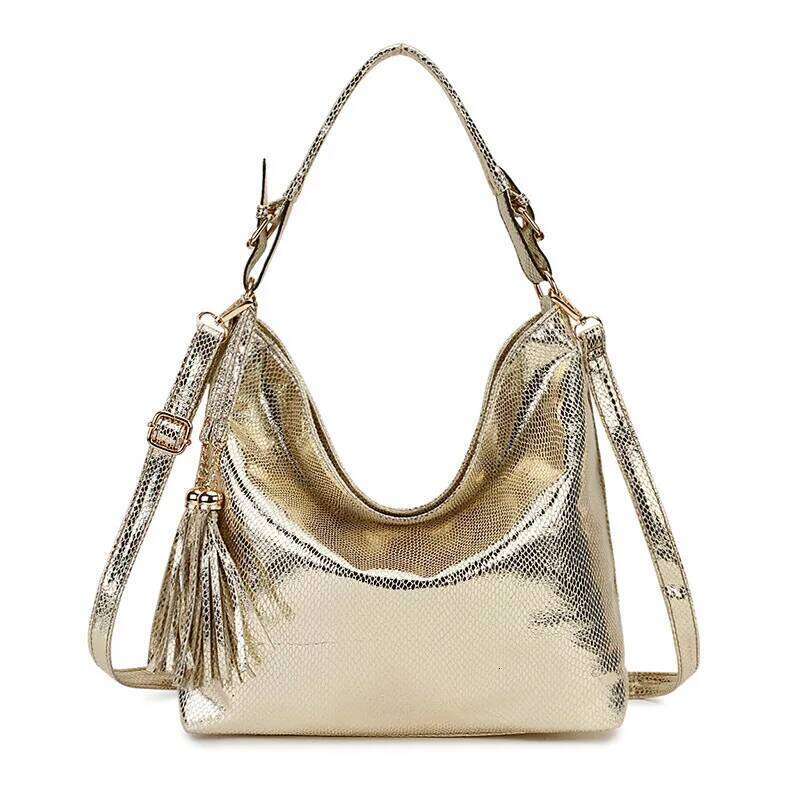 Gold Fashion Women Leather Handbags Female Shoulder Ladies Bags Purses And Hand Bag Large Crossbody Bag Big Tote