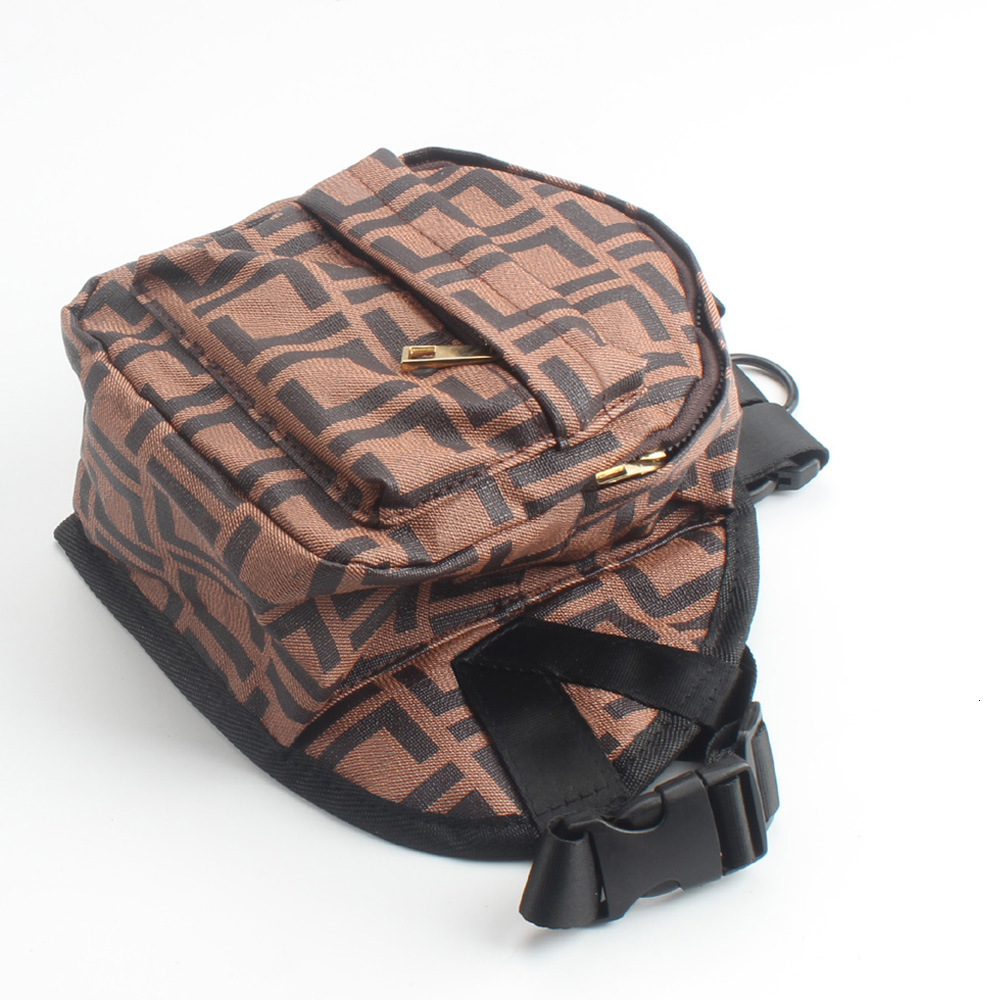 Pet Trendy Brand Outdoor Convenient Backpack PU Leather Double Shoulder for Small Medium Cats and Dogs Adjustable Self-Backpack School Bag