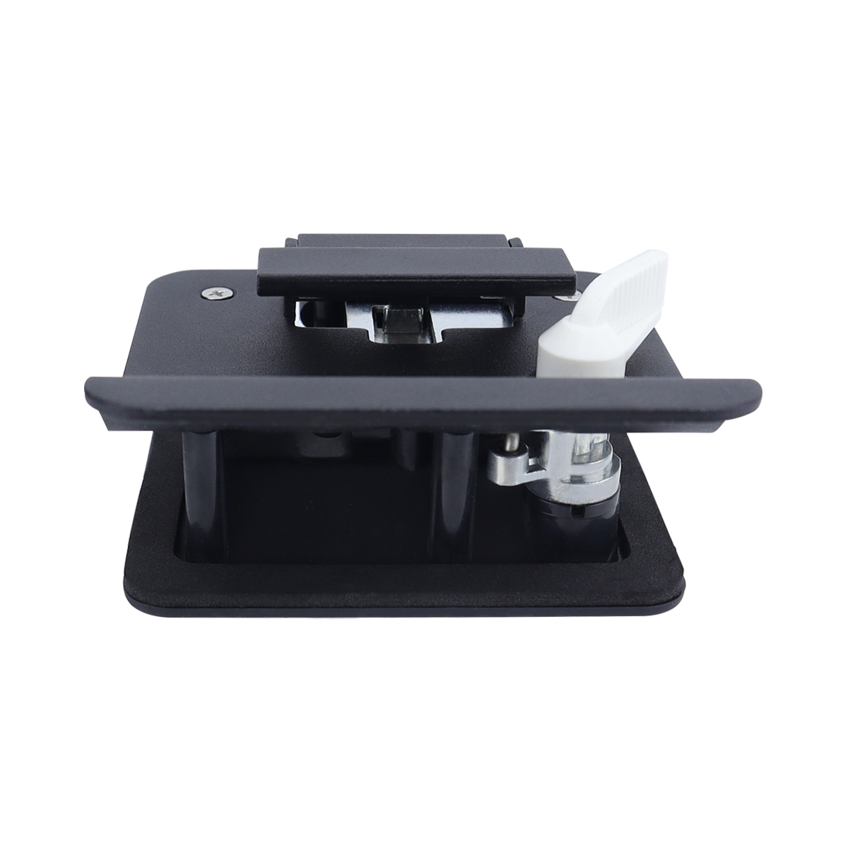 RV trailer camping vehicle entrance door lock RV door lock replacement Double door with locking pin Computer key Door handle 2 keys Black