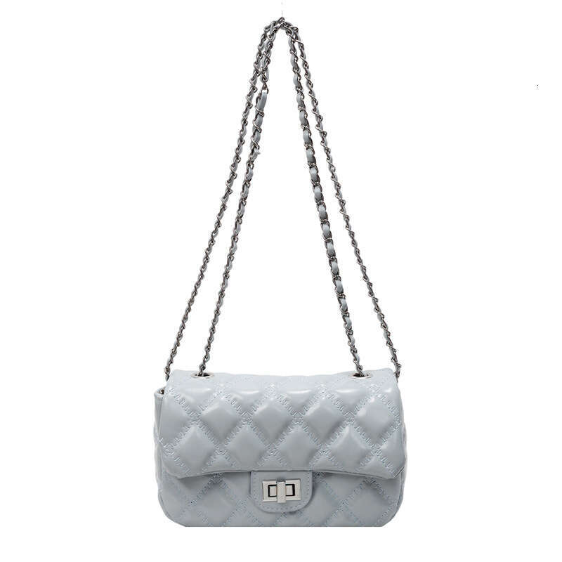 Quilted Chain Handbag Saddle For Women 2025 Spring New Trendy Shoulder Textured Crossbody Small Square Bag