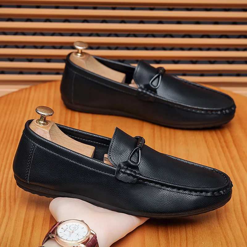 Leather Mens Loafers Fion Walking Shoes Cfy Man Drive Flats Classic Style Men Casual Shoes M Footwear Y250707