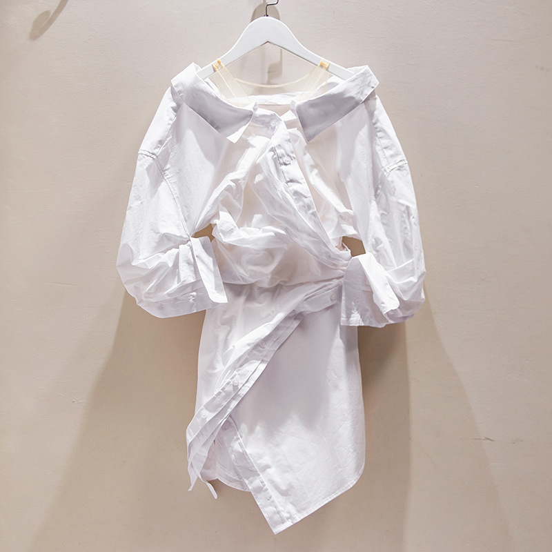 X1908 French elegant suspender skirt 2025 spring and summer waist slimming dress