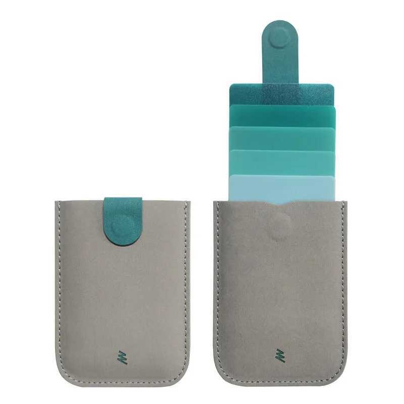 DAX V1 V2 V3 RFID Leather ID Card Holder Minimalist Portable Wallet for Men And Wen Bank Cover Mey Purse Y250707