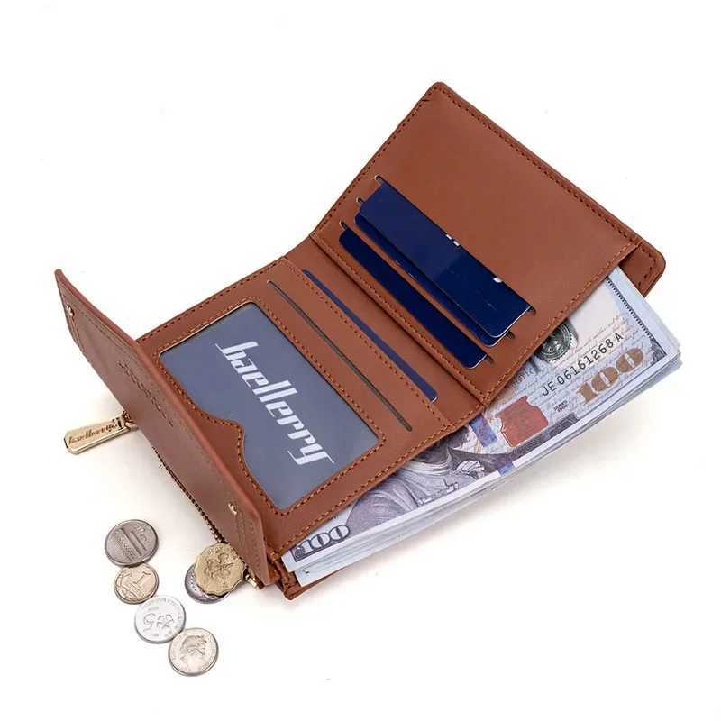 New Wen Luxury Wallet Short High Quality Zipper Hasp Coin Purse Mti-card Bit Holders PU Leather Three Fold Wallets Carteira Y250707