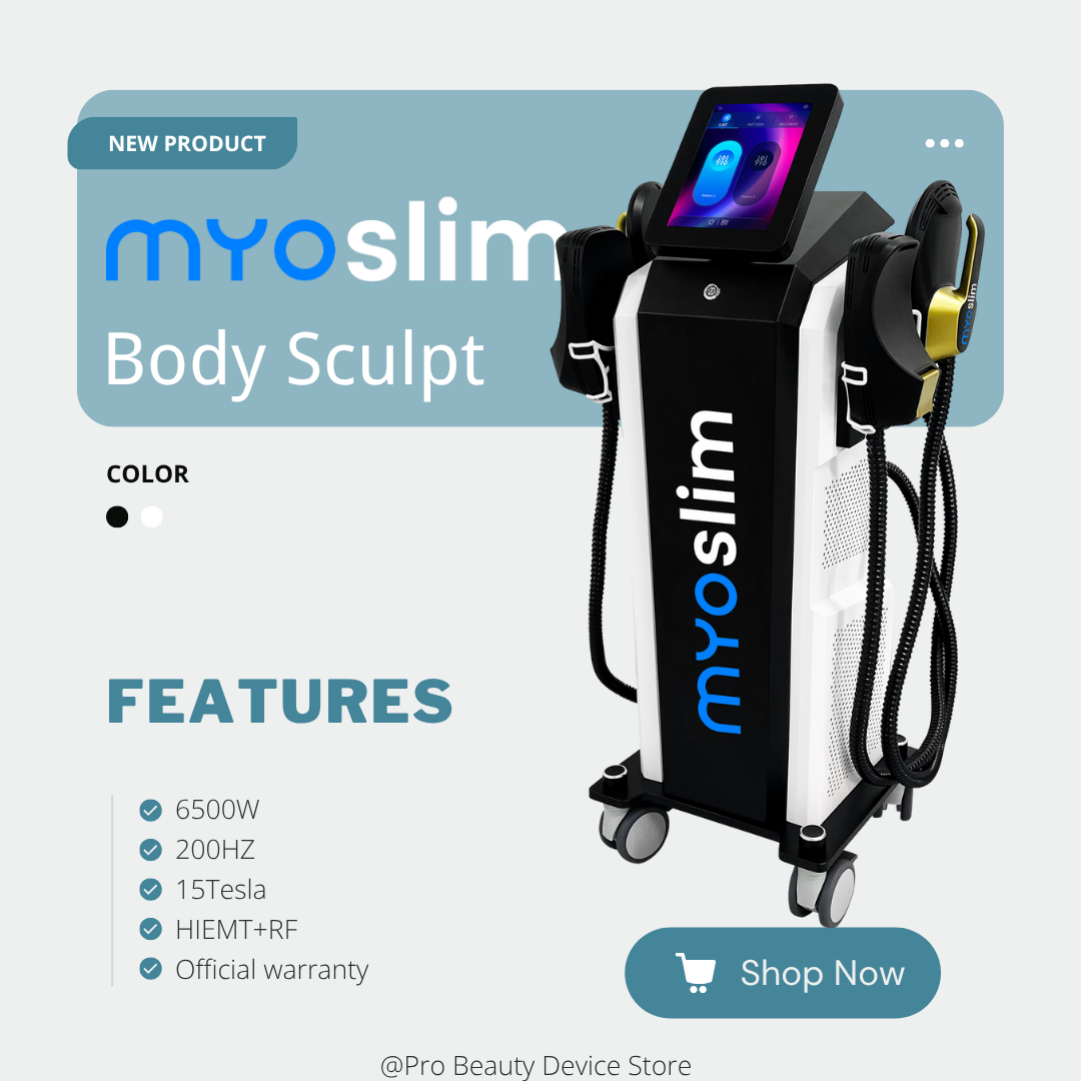 MYOSLIM Neo Body Sculpting Machine Shaping 6500W 200hz EMS Radio Frequency RF Muscle Stimulator Device