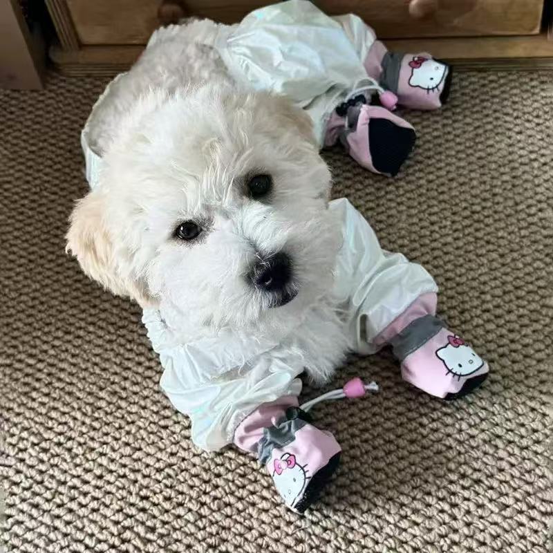 Owen Dog walking outside dust-proof, dirt-proof and insect-proof four-legged pants for small dogs in spring and summer, Teddy, Bichon, Maltese