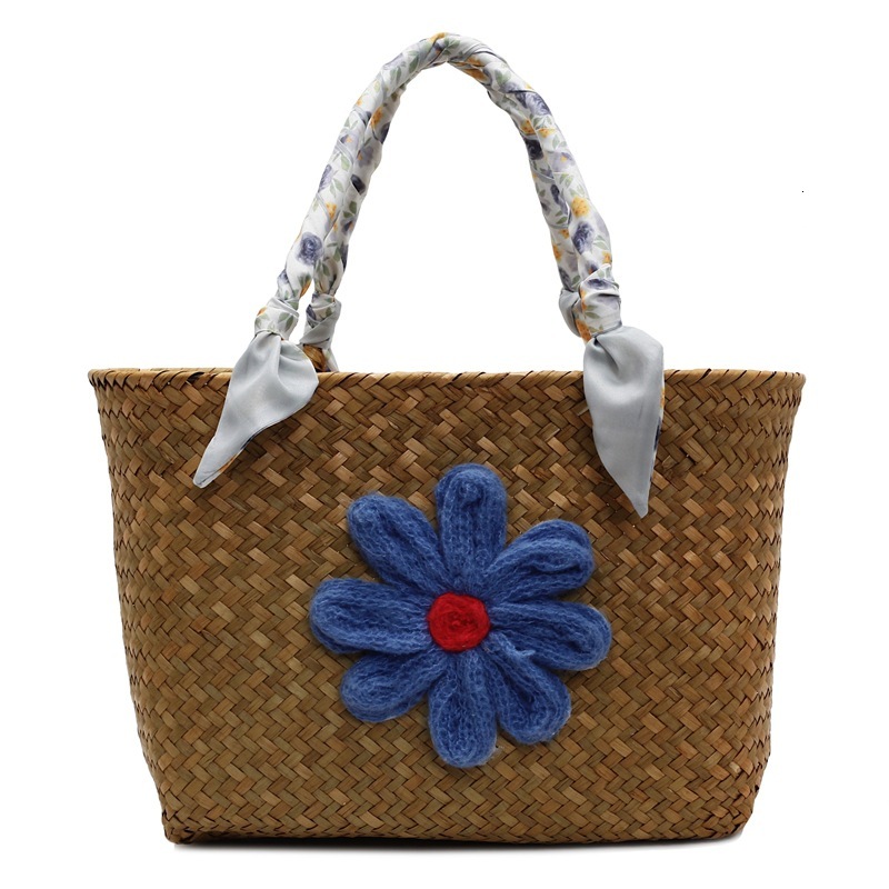 Free shipping designer Handwoven Bag for Women 2025 New Style Straw Bag Beach Vacation Handbag Large Capacity Basket Bag for Women