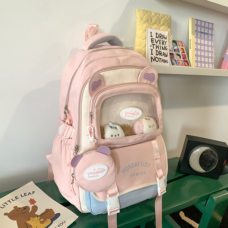 Free shipping designer High-Quality Backpack for Women Korean Style Ins College Versatile Middle and High School Student Large Capacity Backpack