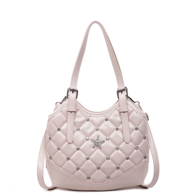 Free shipping designer Quilted Underarm Bag for Women 2025 New Trendy Light Luxury Niche Bucket Bag High-end Feel Shoulder Bag Crossbody Bag