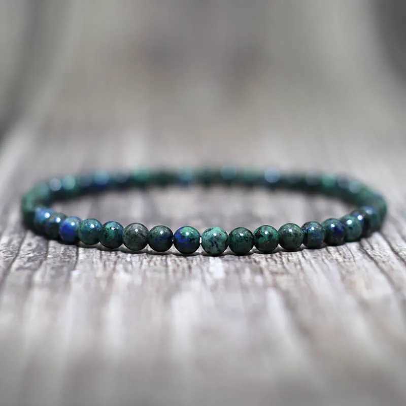 4mm Small Stone Bracelet For Women Men High Quality Map Lava Tiger Eye Beaded Bracelet Yoga Charm Bracelet Accessories Jewelry XJ250707