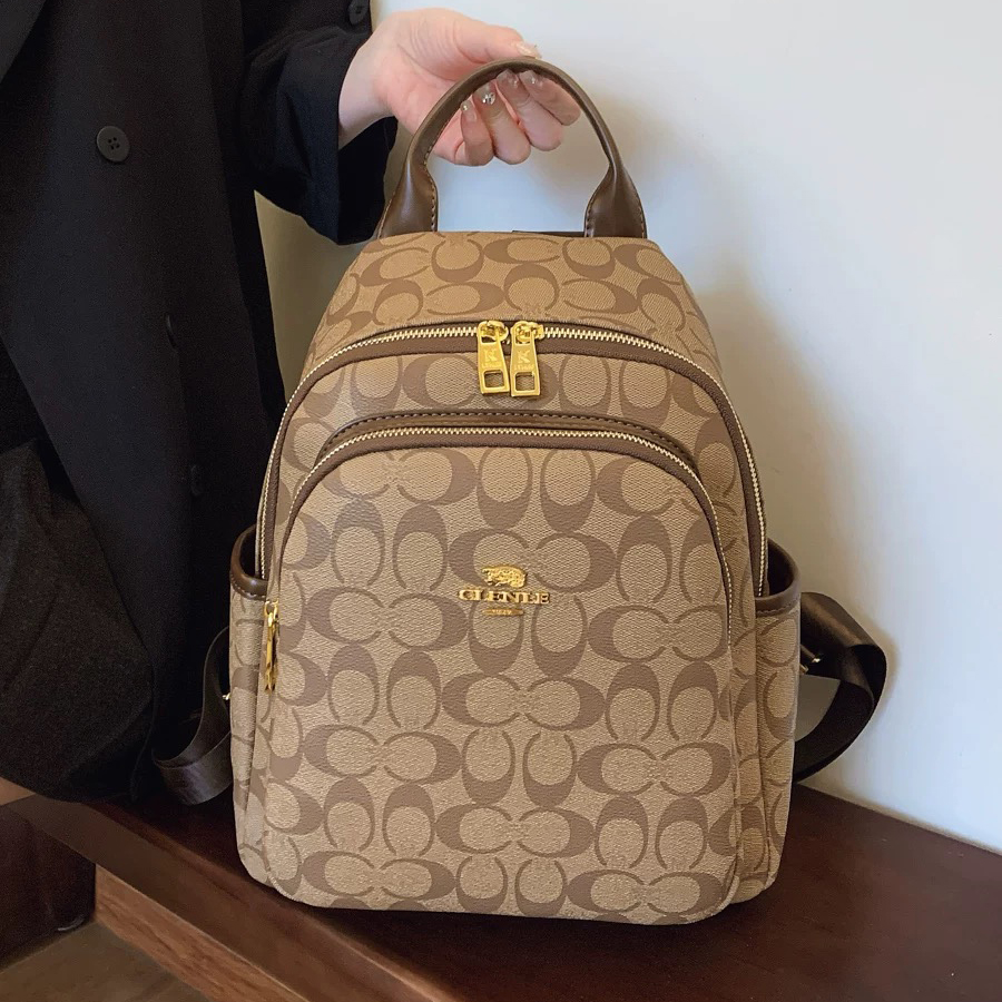 Backpacks Designer Bags Luxury Bags Fashion Shoulder Rucksack Unisex Vintage Old Flower Brown Large Capacity Student Commuter Backpack Backpack School