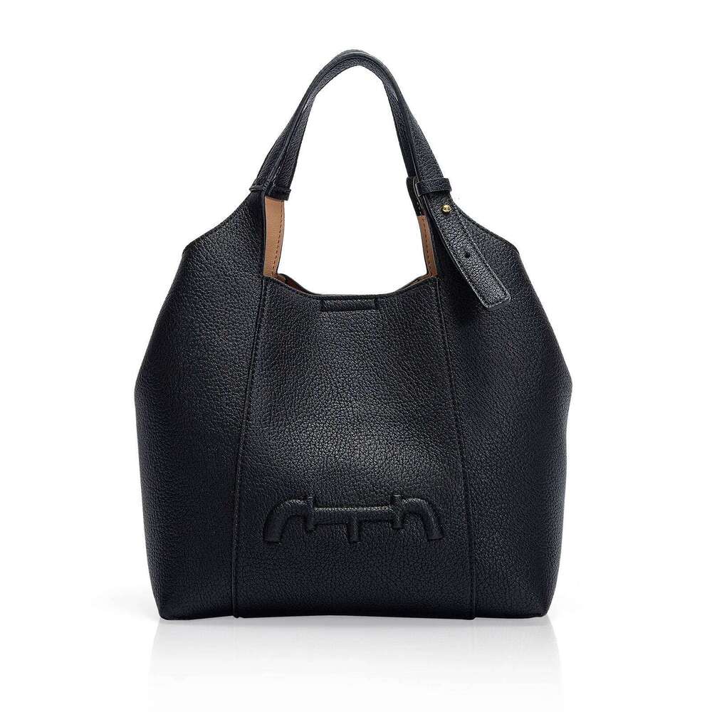 Versatile Commuter Large Capacity Handbag Retro Style Women's New 2024 Solid Color Shoulder Bag