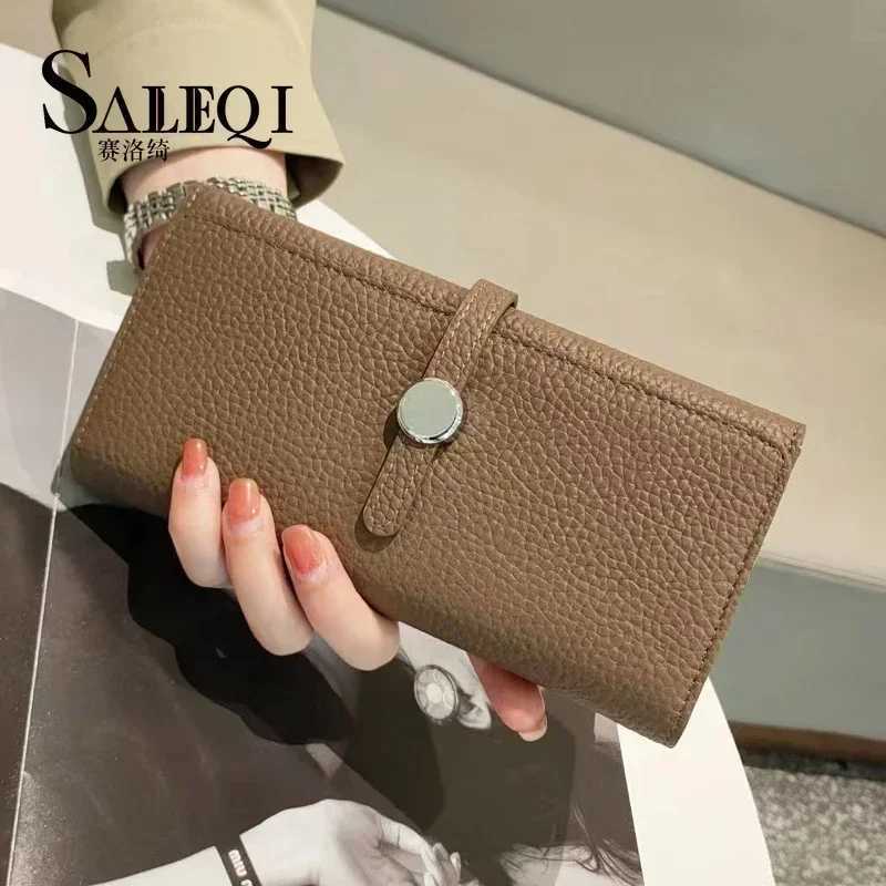 Genuine Leather Wallet Wen LG Cluh Fi Luxury Brand Ladies Purses Card Holder Zipper Coin Pocket High Quality Billfold Y250707