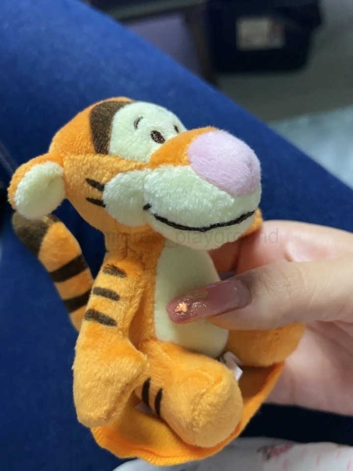Disney Original Disney Stitch Toy Story Winnie The Pig Jumping Tiger Anime Figure Character Doll Sitting On Shoulders Magnet Doll Child W250707