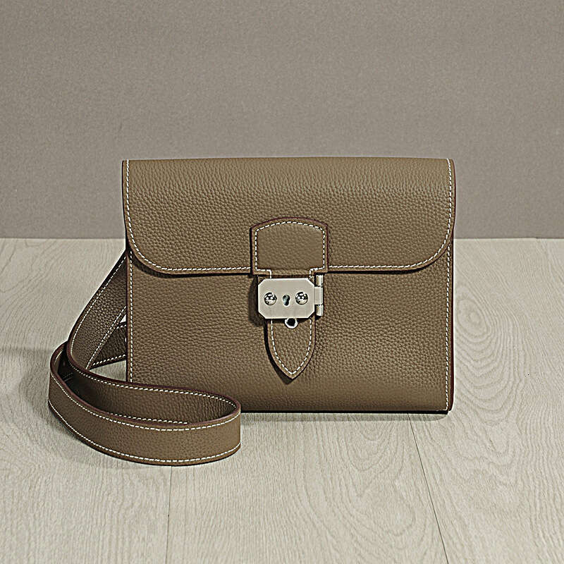 Leather Bag Bucket Bag New Casual Crossbody Cowhide Large Capacity Genuine Leather Shoulder Bag Two In One Clutch Korean Style Tote Bag
