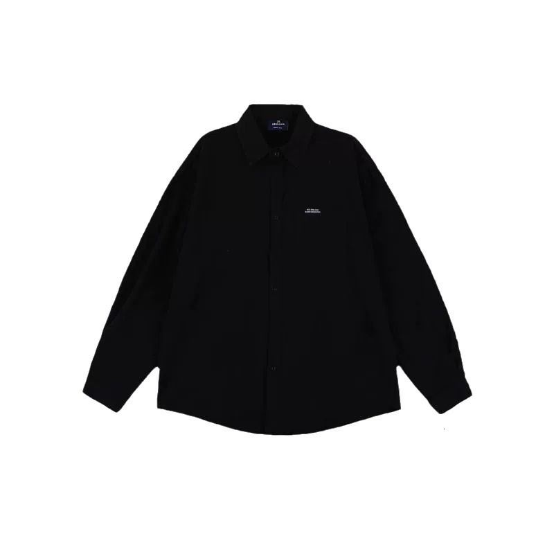 Japanese Style Black Workwear Long Sleeve Shirt Jacket Men 2025 New Spring Autumn Designer Short Sleeves Vintage Versatile Loose Shirt