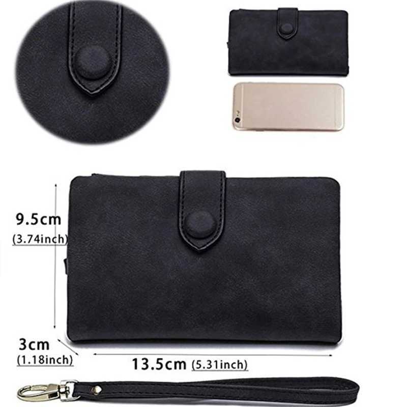 Wen Fi Matte Short Wallet PU Leather Zipper Hasp Frosted Ladies Purses Mey Coin ID Card Holder Girls Cute Cluh Y250707
