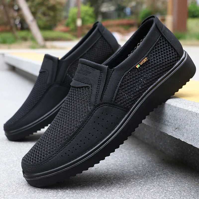 Lightweight low-top walking sneakers for outdoor fishing park and sports Rubber sole Breathable loafers for men Y250707