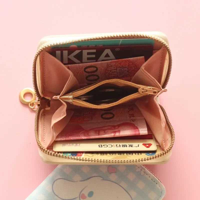 Kaii Coin Purses My Melody Kuri Cinnamoroll Pudding Cute Wallet Keychain Bags Card Holder Clutch Pouch Y250707