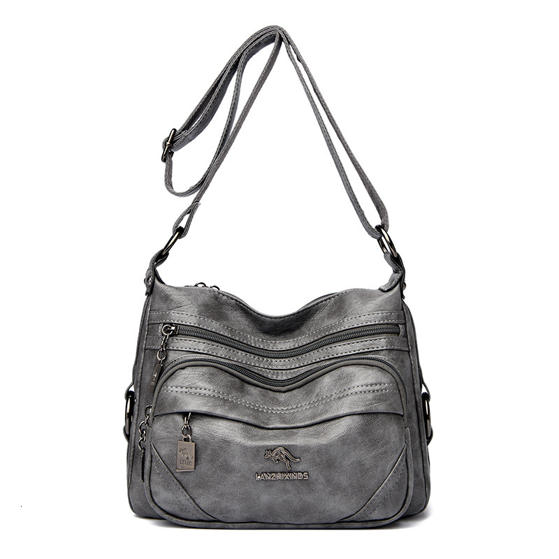 Free Shipping Blue Heart Kangaroo Women's Bag 2025 Designer New Middle-aged Mother Bag Fashionable Grandmother Bag Large Capacity Single Shoulder