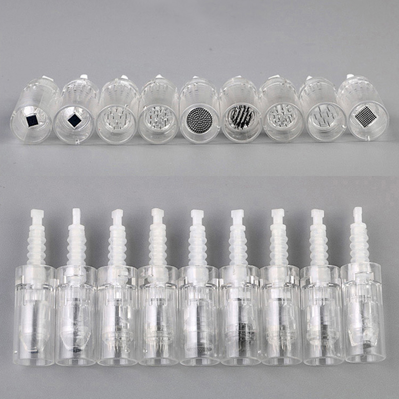 50Pcs Needles Cartridge Dr.Pen N2 M5 M7 E30 Derma 1/3/F5/7/9/12/24/36/42 Pin Nano Tip 3D 5D Silicone Microneedle Replacement Head Dermapen Use