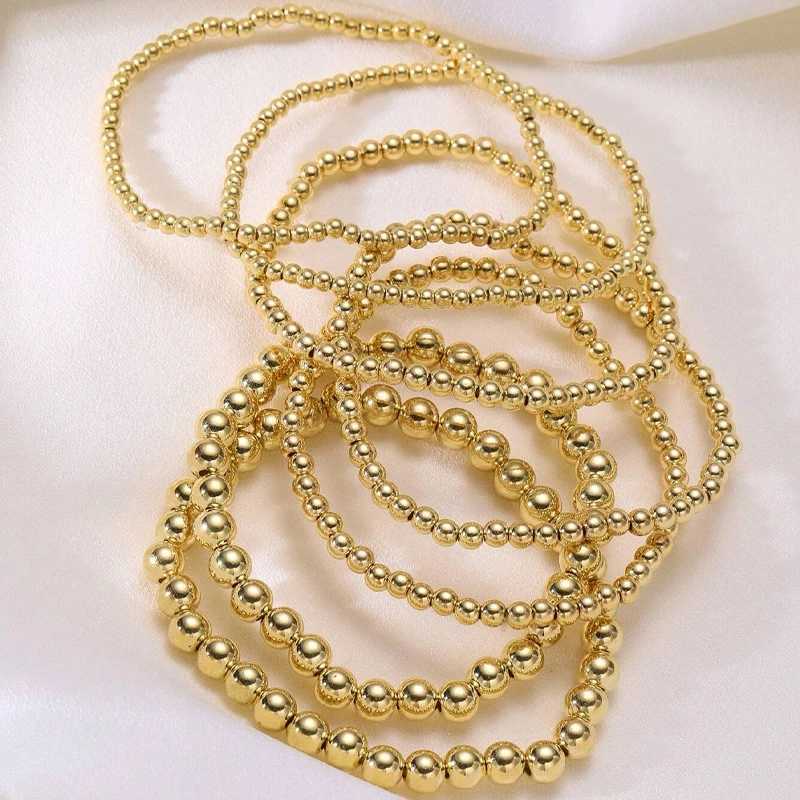 Fashion Simple Bead Bracelet Set For Women Vintage Minimalist Elegant Exquisite Round Bracelets Vacation Date Daily Wear Jewelry XJ250707