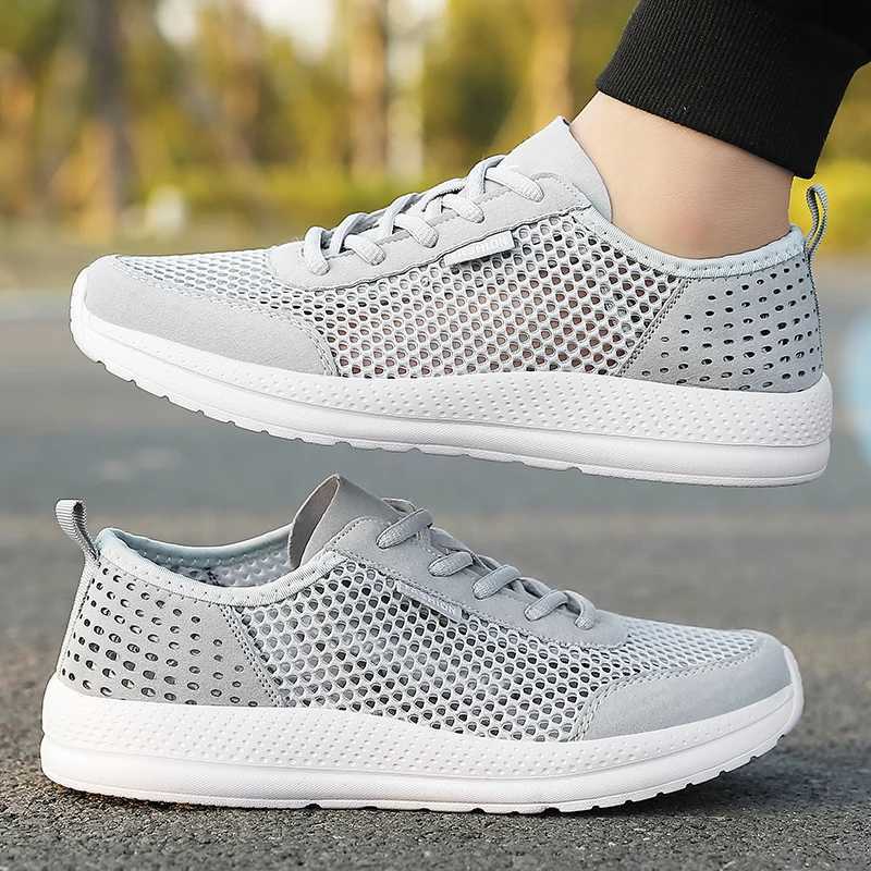 Mens Casual Style Sneakers Running Shoes Mesh Surface Refreshing Breathable Sole Wear-Resistant Non-Slip Stock Y250707