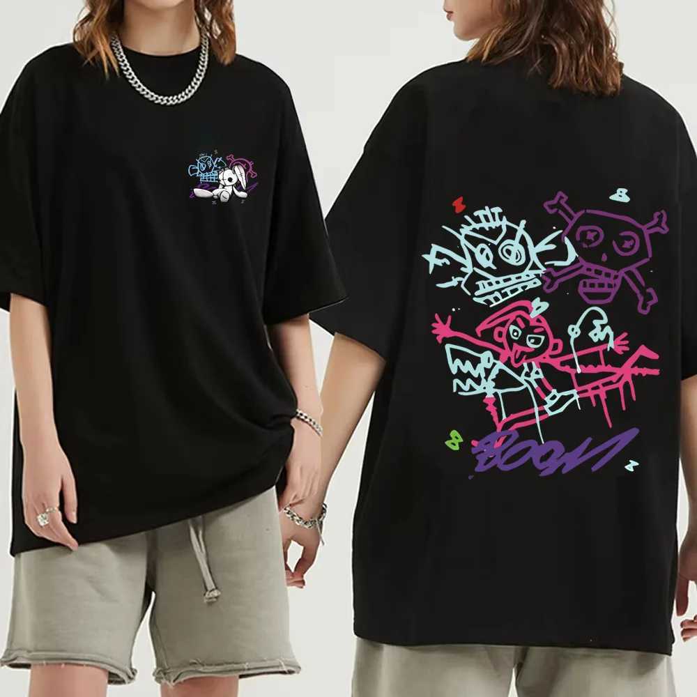 Arcane Jinx Graffiti T-shirt Monkey Game Fans Commemorative T-shirt Men and Women Can Wear Printed Cotton Fashion Short Sleeves XJ250707