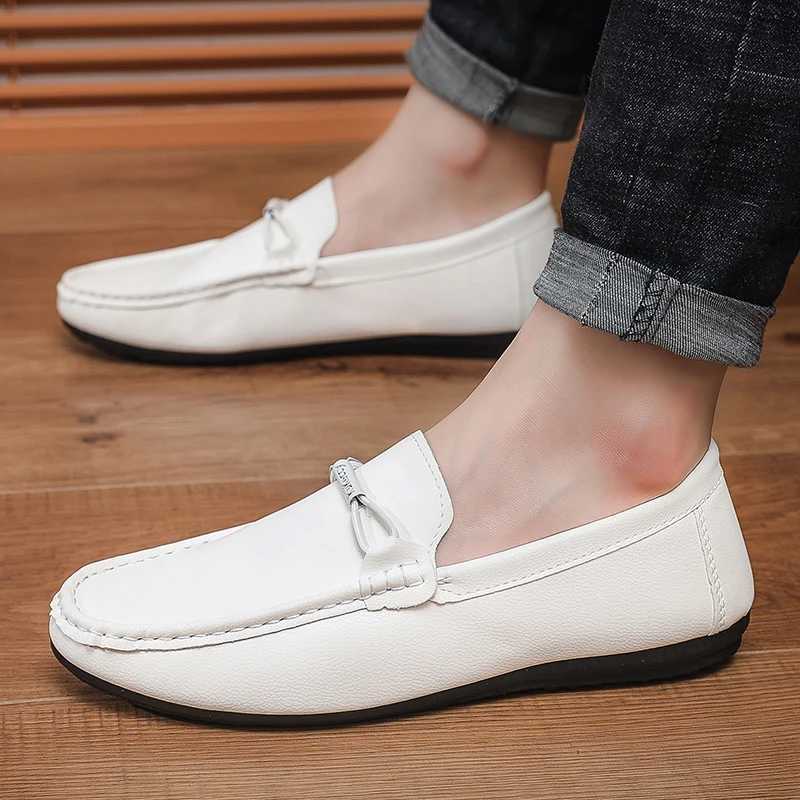 Leather Mens Loafers Fion Walking Shoes Cfy Man Drive Flats Classic Style Men Casual Shoes M Footwear Y250707
