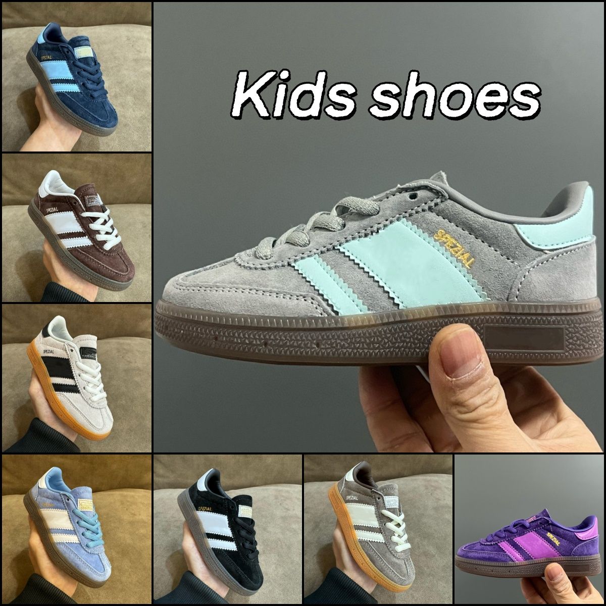 Kids shoes Designer sneakers OG Handball Toddlers for boy and girls Athletic Outdoor trainers Infants Children PS Pour Enfant Sapatos Run shoes 24-37