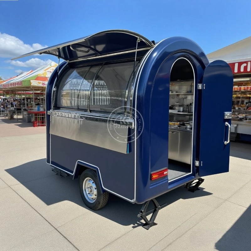 USA Custom Food Truck Commercial Catering Mobile Bar BBQ Food Cart for Park Coffee Shop Startups