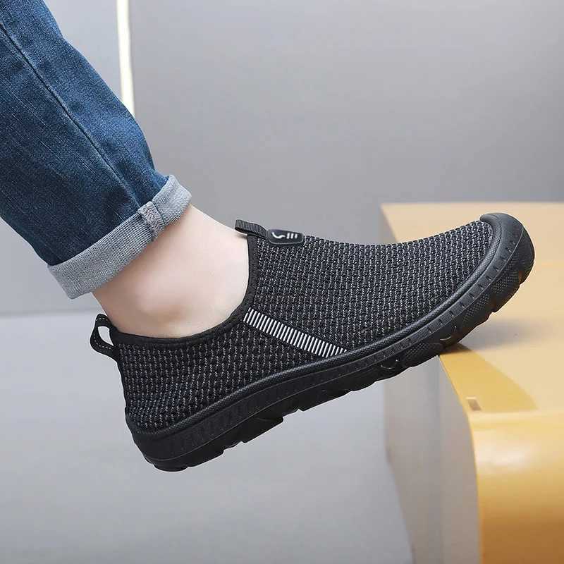 Mens summer leisure shoes light and cfortable sports breathable anti-skid casual shoes for men Y250707