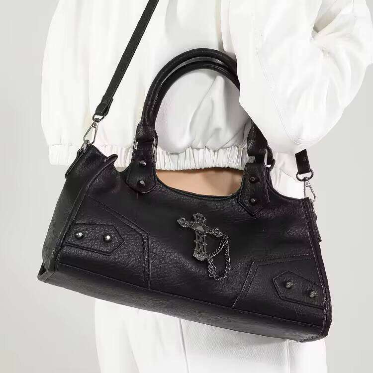 Lanjia Dhgargets New Spicy Girl Niche Motorcycle High End Shoulder Bag Dd
