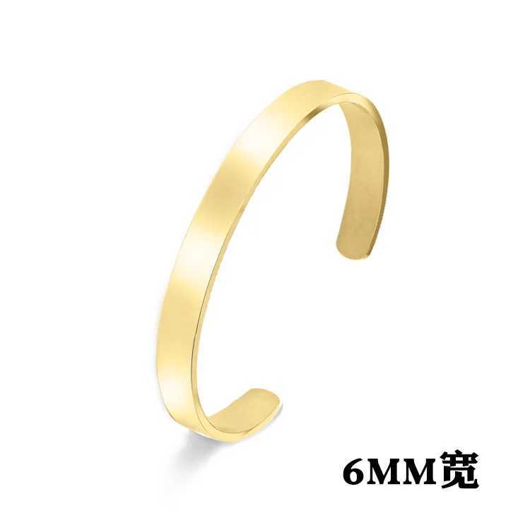 New Classic Simple Men Bracelet Open Adjustable Glossy Stainless Steel Bracelet BR1133 XJ250707