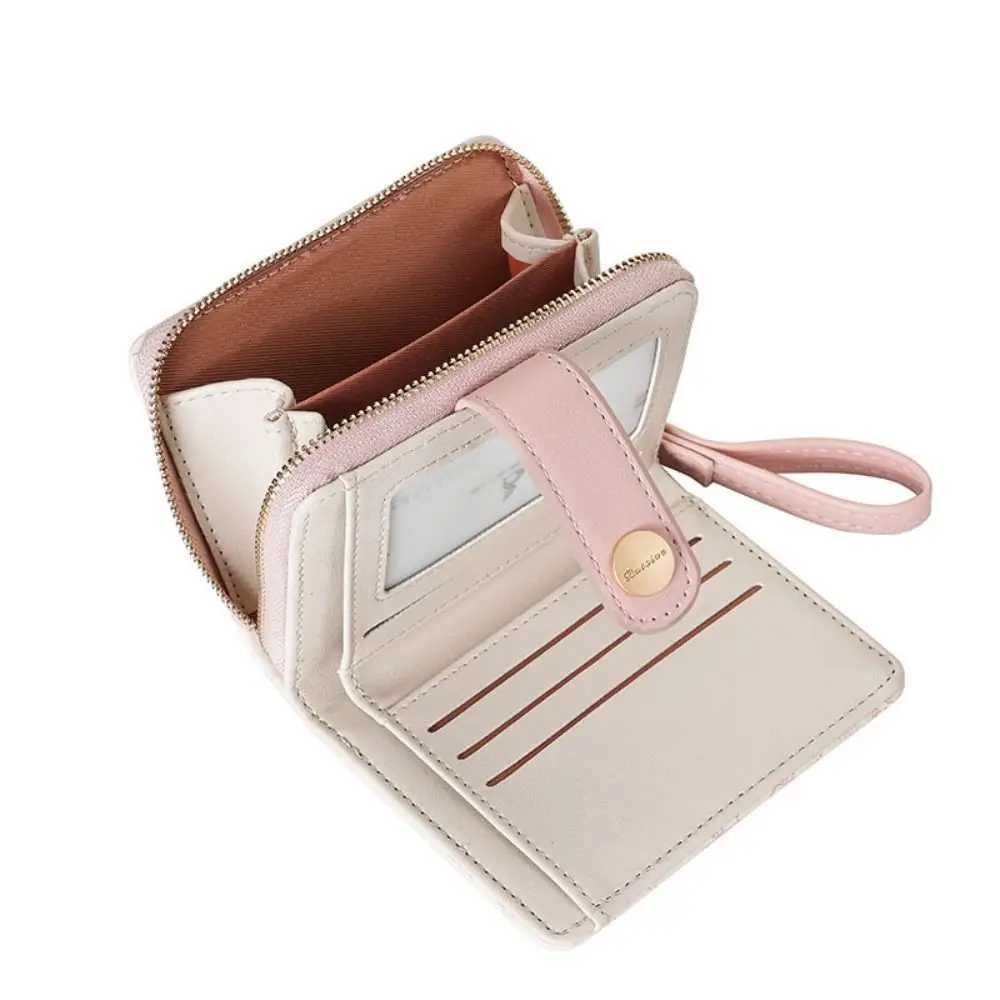 Cute PU Leather Short Wallet Zipper High-capacity Coin Purse Carto Rabbit Card Bag Cluh Bag Mey Bag Wen Girl Gift Y250707