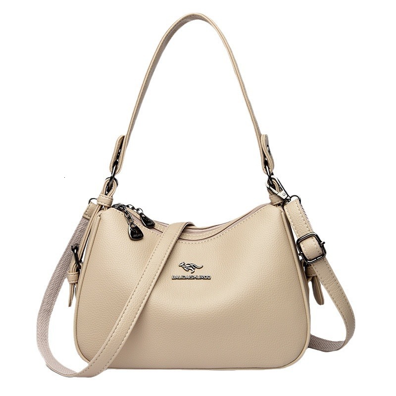 Free Shipping Bali Kangaroo Shoulder Bag 2025 Designer Women's Pillow Bag Slant Shoulder Bag Mom Bag Fashion Simple Women's Small Square Bag