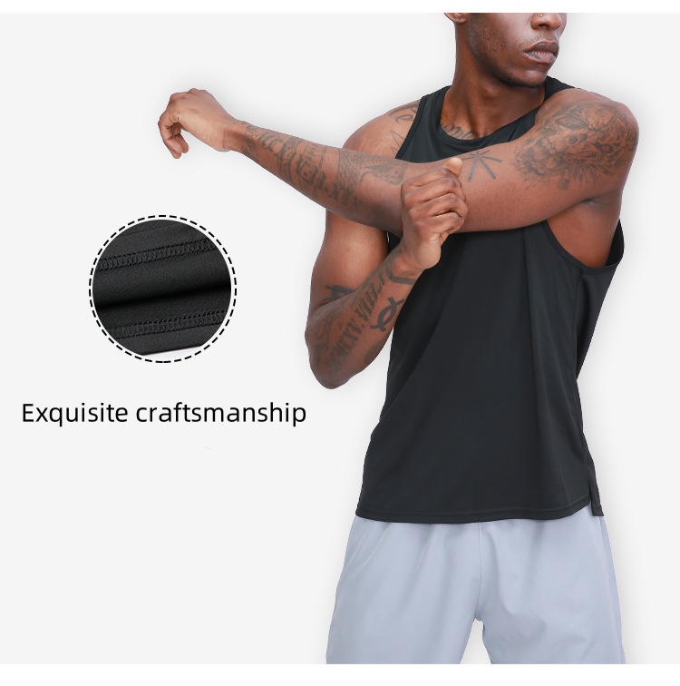 Outdoor Mens Sport Tank Mens Quick Dry Sweat wicking Sleeveless Top Men Wrokout Short Sleeve B90