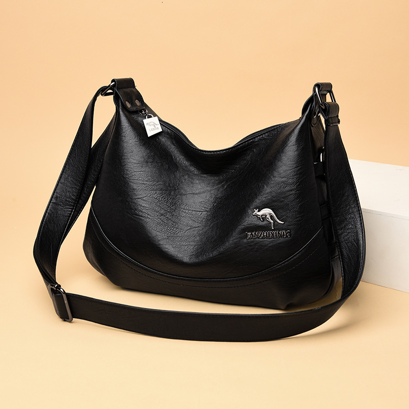 Free Shipping Designer Blue Heart Kangaroo Middle-aged Mother Bag Crossbody Bag Multifunctional Shoulder Bag Large Capacity Soft Leather Casual Women&
