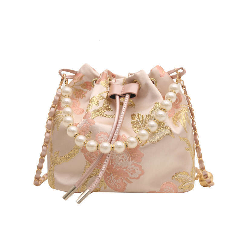 2025 Chinese Bucket Retro Summer New Embroidered Ancient Style Handbag Hanfu Accessory Crossbody Shoulder Bag