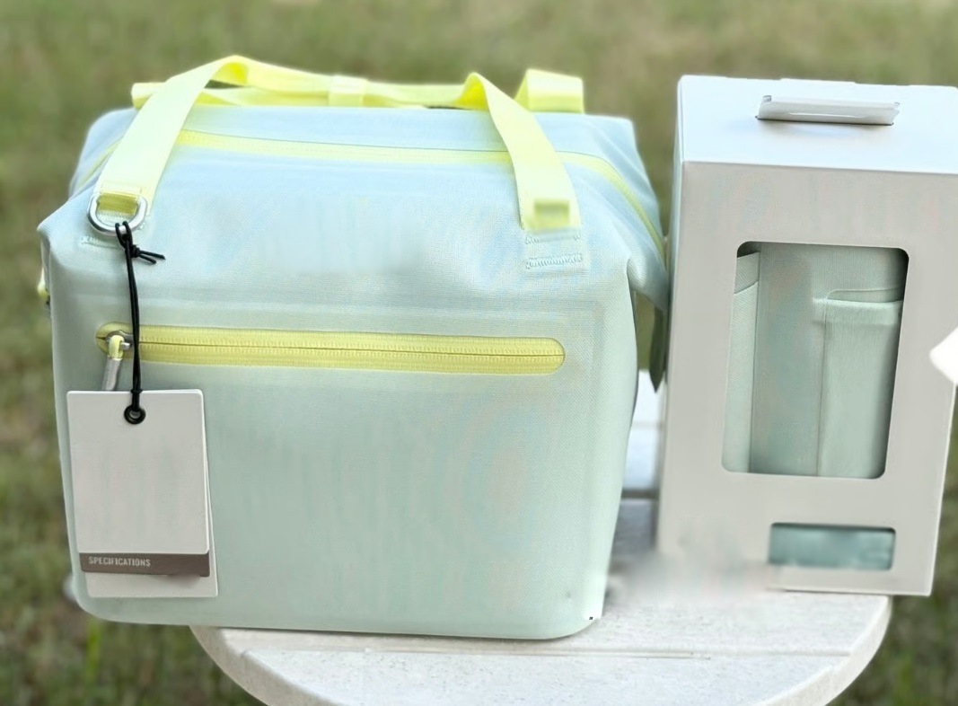 US Warehouse Lunch Bag All Day Julienne Mini Soft Cooler Lunch Box 10-Can Recycled Polyester Cooler 12-Hour Cooling Travel Cooler Bags IN HAND