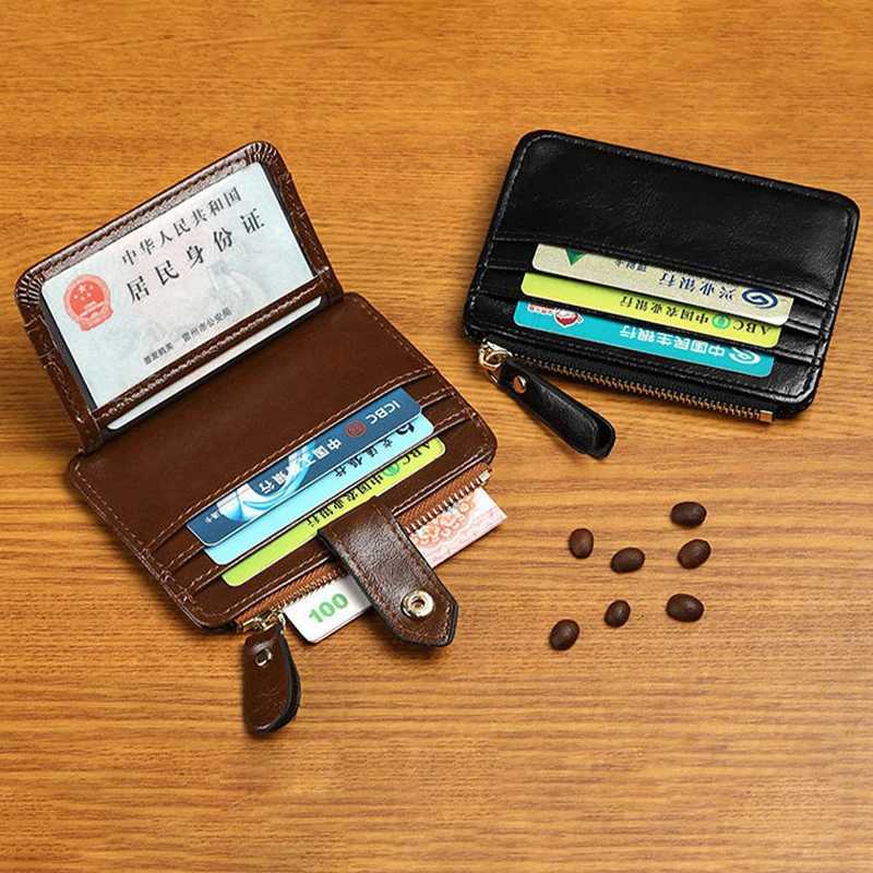 New Card Bag Mti Slot Wens Mti Functial Zero Wallet Card Cover Y250707
