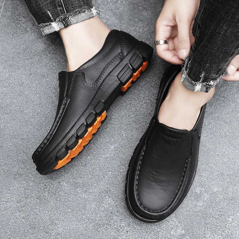Chef shoes four seasons new anti slip oil resistant plus size business casual mens work EVA shoes fion cfort soft soled Y250707