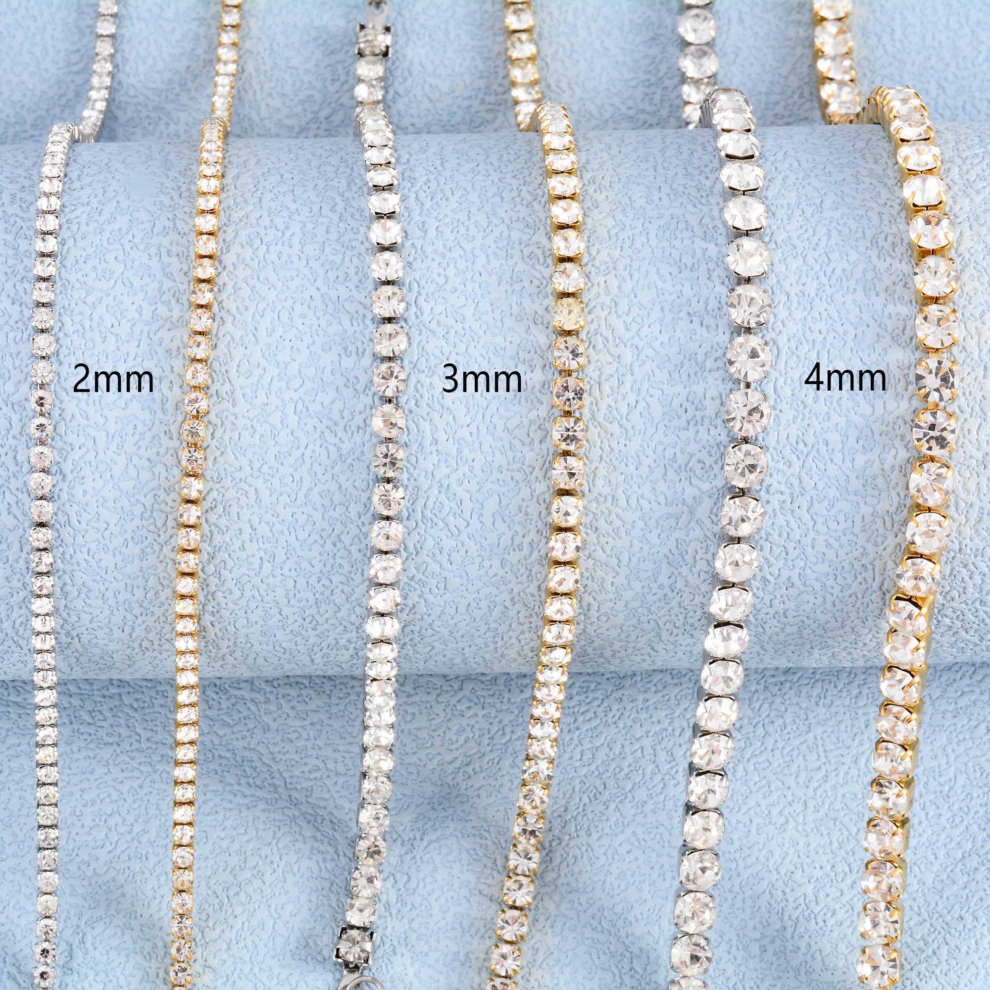 100% Authentic Stainless Steel Cubic Zirconia Tennis Chain Bracelet for Women Ladies Crystal Bangle Minimalism Jewelry Accessories XJ250707