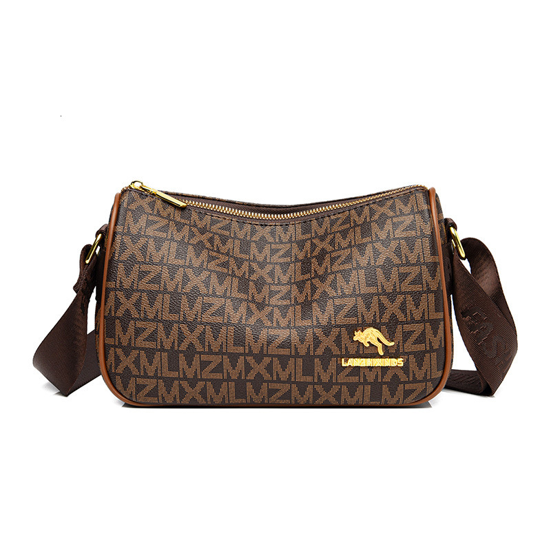 Free Shipping Women's Fashionable Crossbody Bag Women's 2025 Designer New Multifunctional Mother Bag Wide Shoulder Strap Printed Shoulder Ba