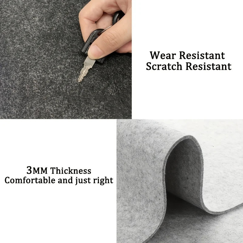 Large Size Gaming Mouse Pad Nonslip Wool Felt Mousepad Office Desk Mat Protector Table Laptop Cushion Keyboard Premium 250703