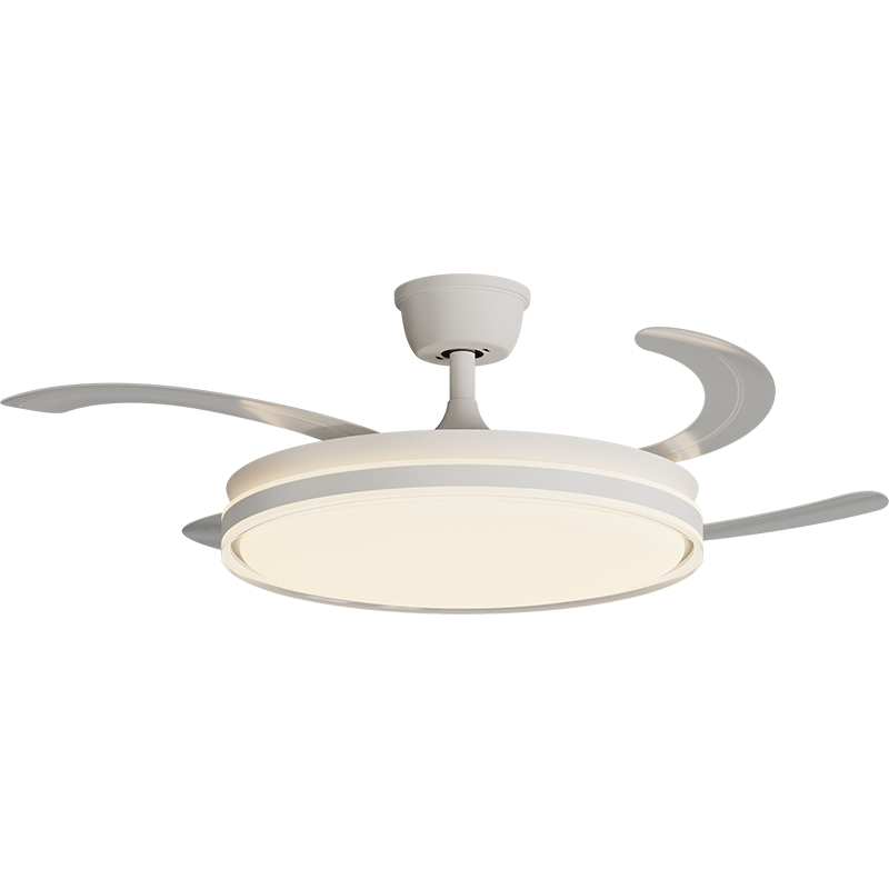 Stylish Invisible Leafless Ceiling Fan Light with Built-in LED for Enhanced Lighting & Air Circulation Ring circle Invisible leafless