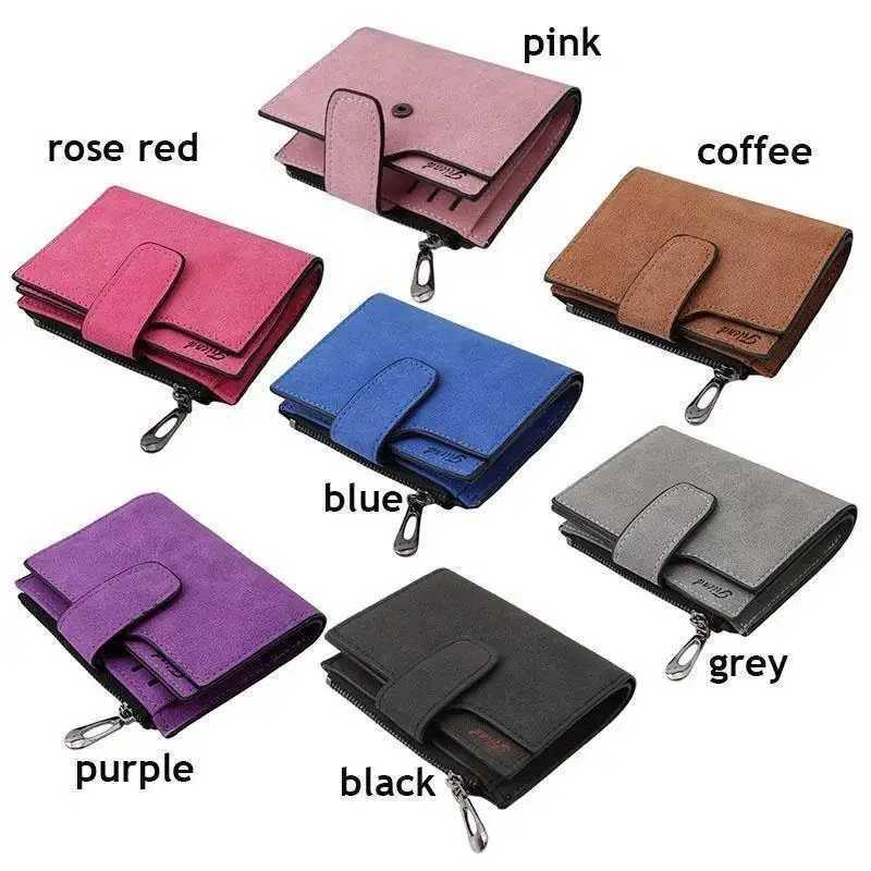 New Fi Mticolor Wen Girls Short Wallet Coin Purse Organizer Pocket Small Holder Y250707