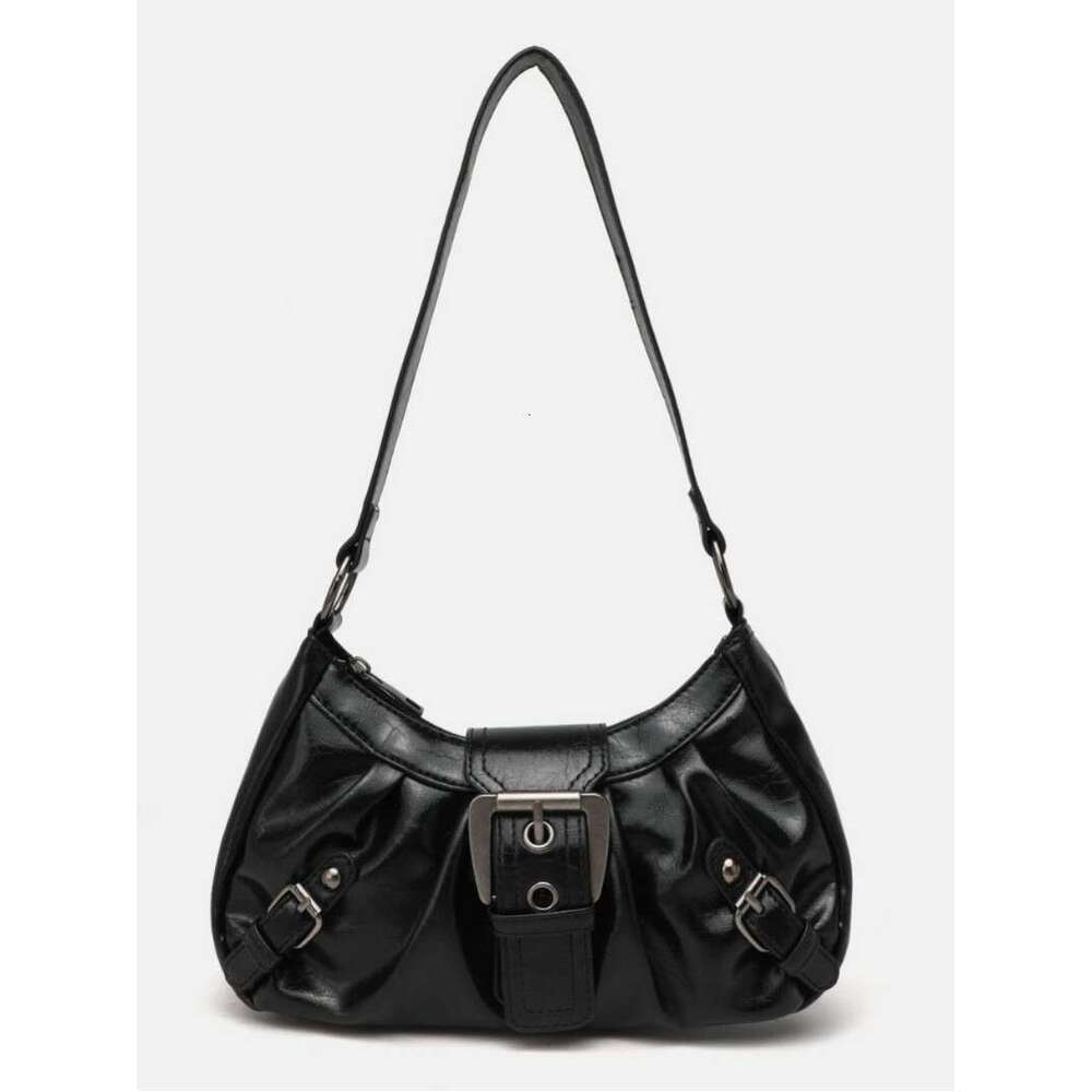 Shoulder bag crossbody bag retro style 2025 women's new hot girl motorcycle bag wasteland style worn out