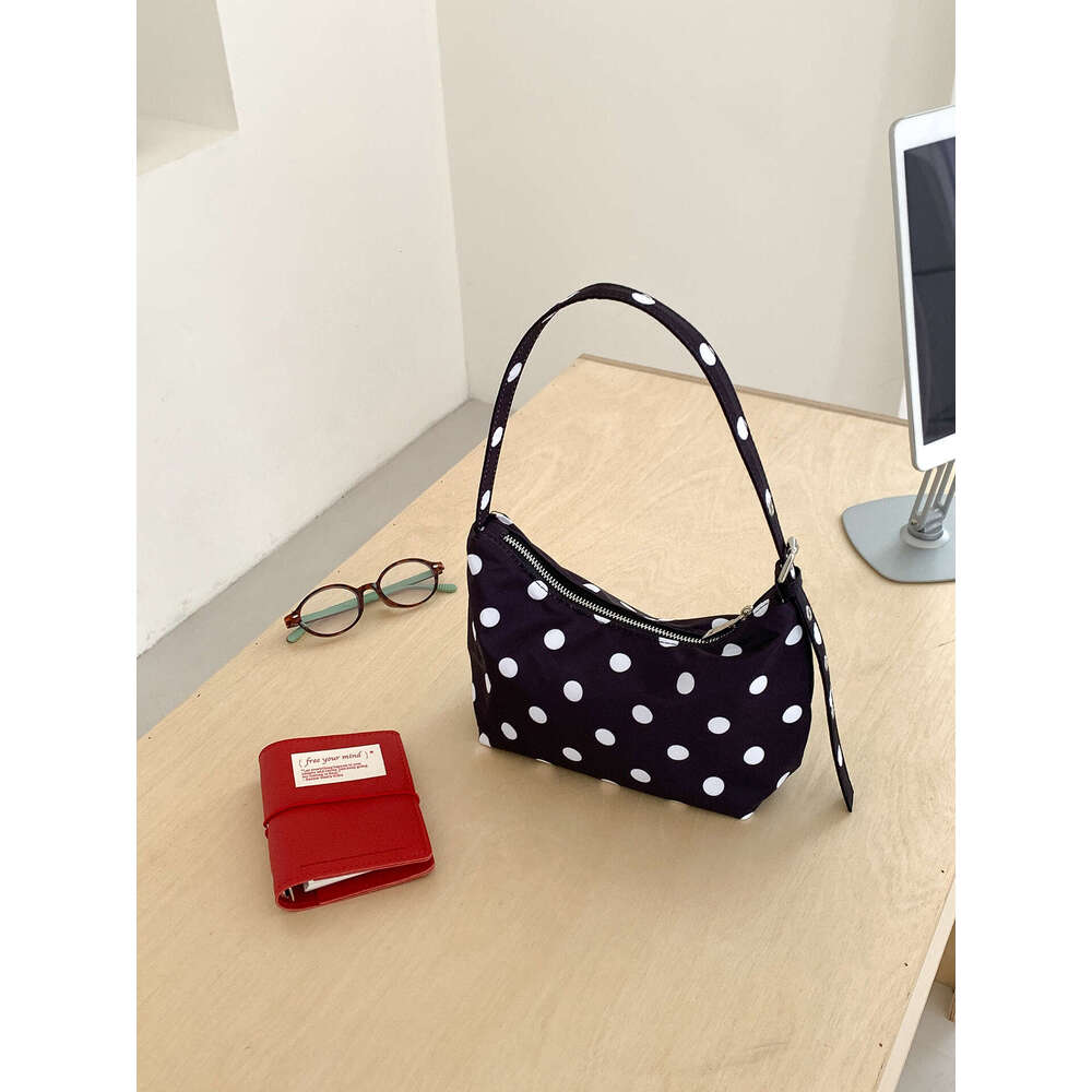 Women's handbag 2025 polka dot underarm bag women's niche design high-end and versatile shoulder bag